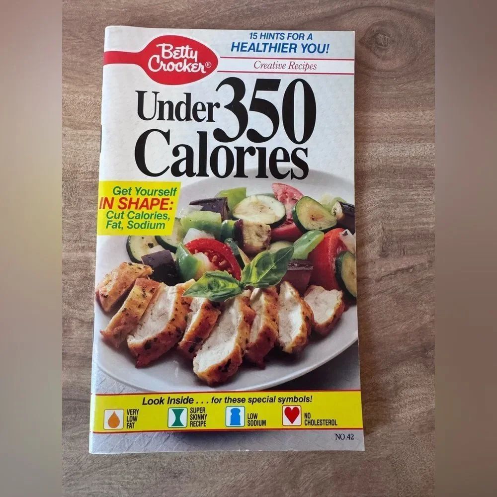 1990 Collector's Betty Crocker Cookbook #42 "UNDER 350 CALORIES".